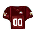San Francisco 49ers Jersey Chip and Dip Dish
