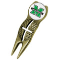 Marshall Thundering Herd Gold Crosshairs Divot Tool