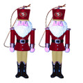 San Francisco 49ers 2 Pack Nutcracker Ornament