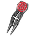 North Carolina State Wolfpack Black Crosshairs Divot Tool