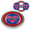 Southern Methodist Mustangs Challenge Coin with 2 Ball Markers