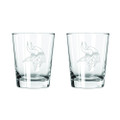 Minnesota Vikings 2 Pack 15 oz. Etched Rocks Glass