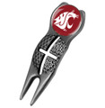 Washington State Cougars Black Crosshairs Divot Tool