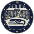 Seattle Seahawks Art Glass Clock