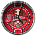Texas Tech Red Raiders Chrome Clock