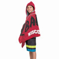 Wisconsin Badgers Hooded Youth Beach Towel