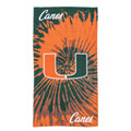 Miami Hurricanes Pyschedelic Beach Towel