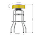 LSU Tigers Chrome Bar Stool