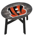 Cincinnati Bengals Distressed Wood Side Table