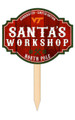 Virginia Tech Hokies Santa's Workshop Yard Stake