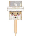 Houston Cougars Santa Head Yard Stake