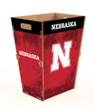 Nebraska Cornhuskers Team Color Trash Bin