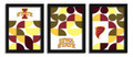 Iowa State Cyclones Minimalist Color Pop 3-Piece Framed Print