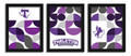 Tarleton State Texans Minimalist Color Pop 3-Piece Framed Print
