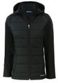 Cutter & Buck Evoke Hybrid Eco Softshell Recycled Full Zip Women's Custom Hooded Jacket