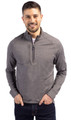 Cutter & Buck Adapt Eco Knit Heather Recycled Men's Custom Quarter Zip Pullover