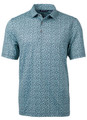 Cutter & Buck Pike Magnolia Print Stretch Men's Custom Polo