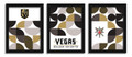 Vegas Golden Knights Minimalist Color Pop 3-Piece Framed Print