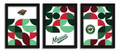 Minnesota Wild Minimalist Color Pop 3-Piece Framed Print