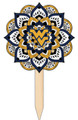 West Virginia Mountaineers Mandala Yard Stake