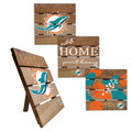 Miami Dolphins Trivet Hot Plate Set