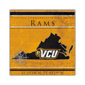 Virginia Commonwealth Rams Coordinates 10" x 10" Sign