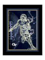 Georgia Tech Yellow Jackets Neon Player Framed 12" x 16" Sign