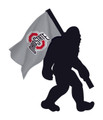 Ohio State Buckeyes 12" Bigfoot Desktop Art