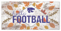 Kansas State Wildcats Hello Football 6" x 12" Wall Art