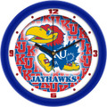 Kansas Jayhawks Dimension Wall Clock