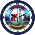 Mississippi Rebels Home Run Wall Clock