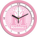 Marshall Thundering Herd Pink Wall Clock
