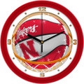 Nebraska Cornhuskers Slam Dunk Wall Clock