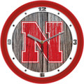 Nebraska Cornhuskers Weathered Wall Clock