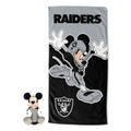 Las Vegas Raiders Mickey Mouse Splash Pillow & Towel