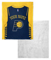 Indiana Pacers Personalized Jersey Silk Touch Sherpa Throw Blanket
