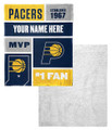 Indiana Pacers Personalized Colorblock Touch Sherpa Throw Blanket