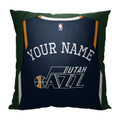 Utah Jazz Personalized Jersey Throw Pillow