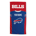 Buffalo Bills Personalized Jersey Beach Towel