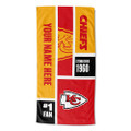 Kansas City Chiefs Personalized Colorblock Beach Towel
