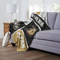 Anaheim Ducks Personalized Colorblock Silk Touch Throw Blanket