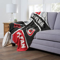 Carolina Hurricanes Personalized Colorblock Silk Touch Throw Blanket