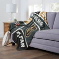 Vegas Golden Knights Personalized Colorblock Silk Touch Throw Blanket