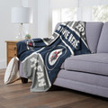 Winnipeg Jets Personalized Colorblock Silk Touch Throw Blanket
