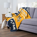 Nashville Predators Personalized Colorblock Sherpa Throw Blanket