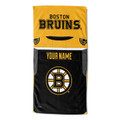 Boston Bruins Personalized Jersey Beach Towel