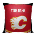 Calgary Flames Personalized Jersey Throw Pillow