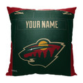 Minnesota Wild Personalized Jersey Throw Pillow
