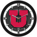 Utah Utes Carbon Fiber Wall Clock