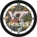 Virginia Tech Hokies Camo Wall Clock